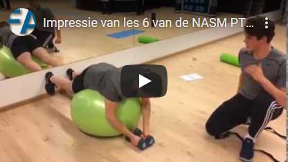 Impressie NASM PT opleiding Marjolein